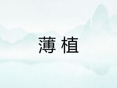 薄植