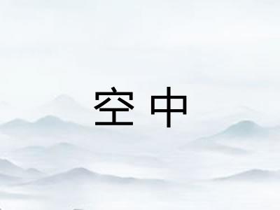 空中