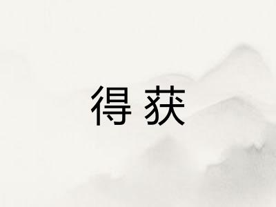 得获