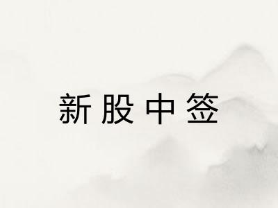 新股中签