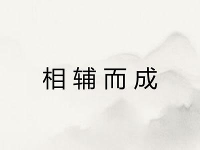相辅而成