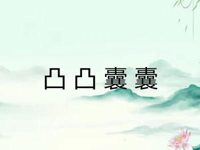 凸凸囊囊