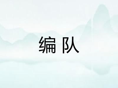 编队