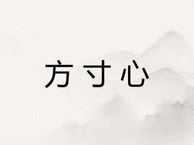 方寸心