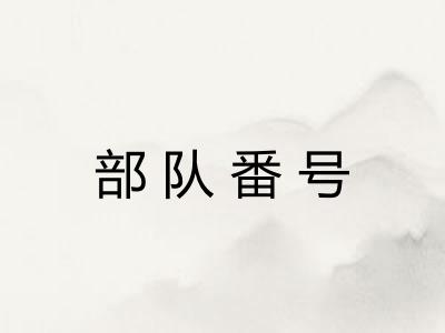 部队番号