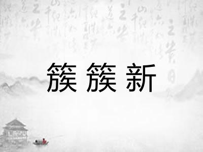 簇簇新