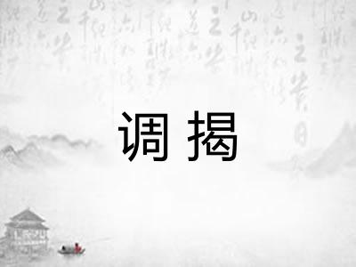 调揭