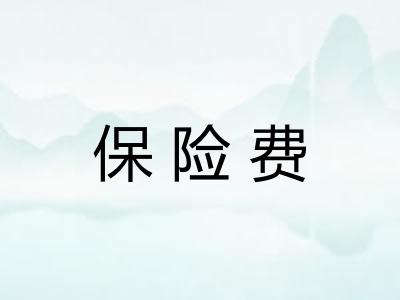 保险费