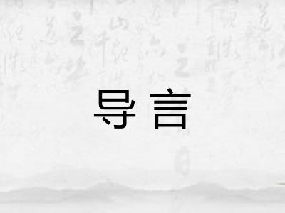 导言