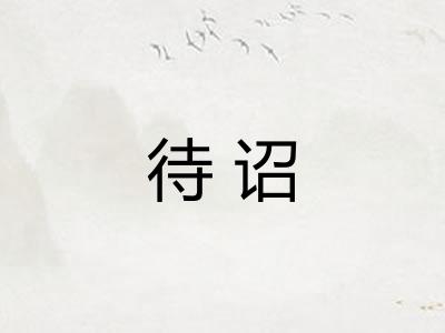 待诏
