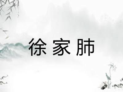 徐家肺