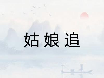 姑娘追