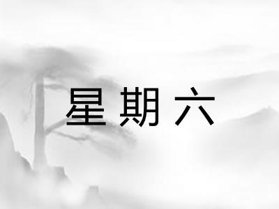 星期六