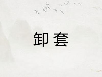 卸套