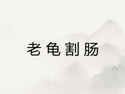 老龟割肠