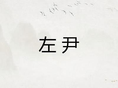 左尹