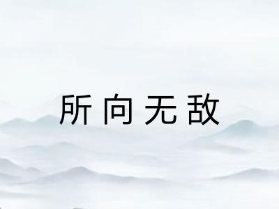 所向无敌