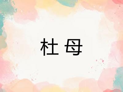 杜母