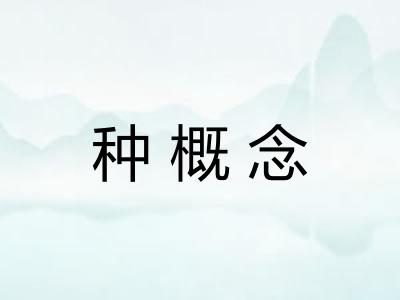 种概念