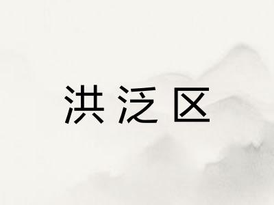 洪泛区