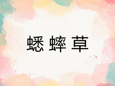 蟋蟀草