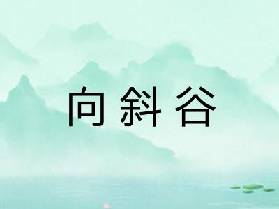 向斜谷