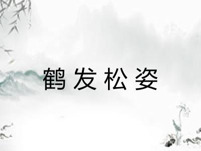 鹤发松姿