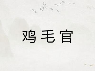 鸡毛官