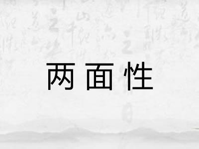 两面性