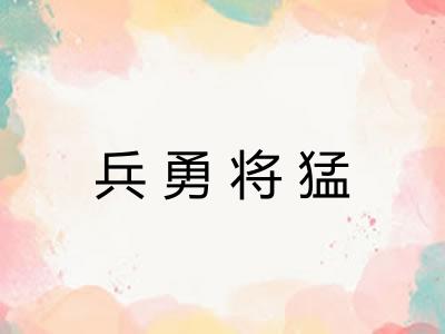 兵勇将猛