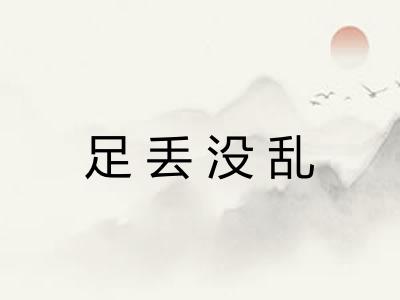 足丢没乱