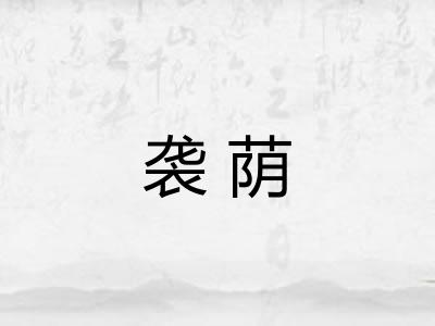 袭荫