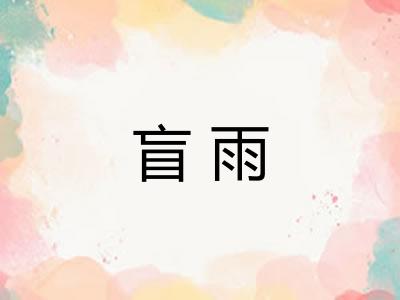 盲雨