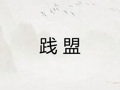 践盟