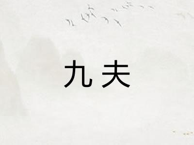 九夫