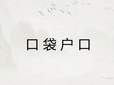 口袋户口