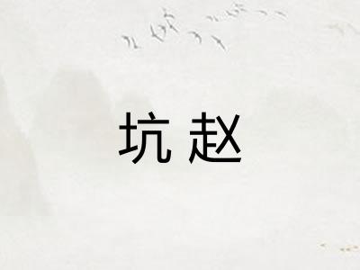 坑赵