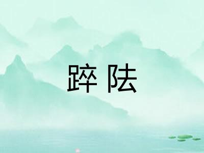 踤阹