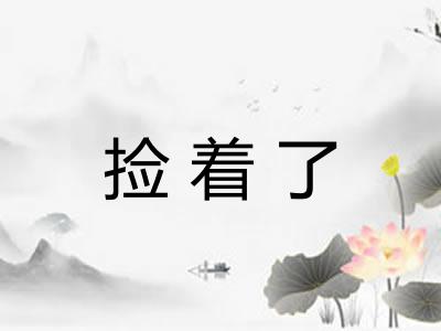 捡着了
