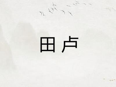 田卢