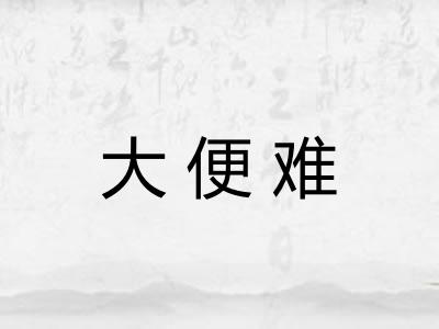 大便难