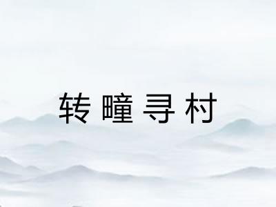 转疃寻村