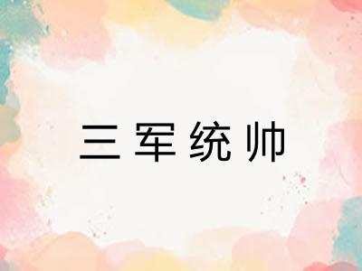 三军统帅
