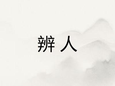 辨人