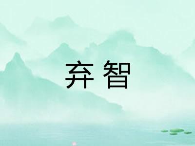弃智