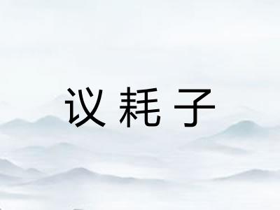 议耗子