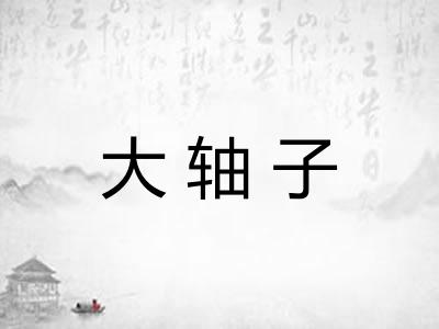 大轴子
