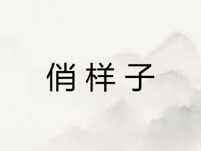 俏样子
