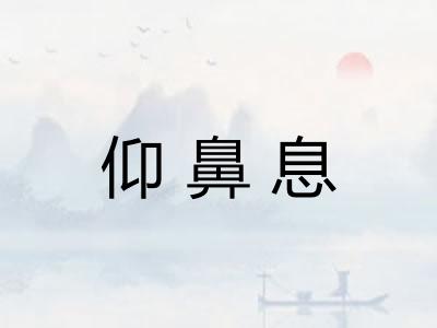 仰鼻息