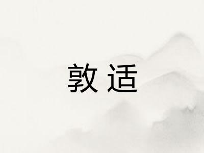 敦适
